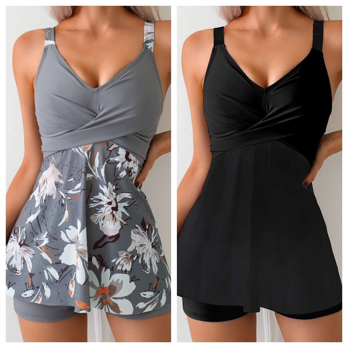 Shorts - Badpak Dames Tankini Tweedelige tankini-top met