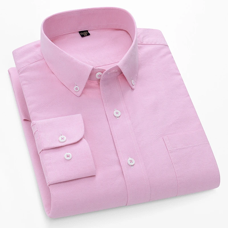 Oxford Cotton Casual Shirt Business - 100% katoenen Oxford overhemden met lange