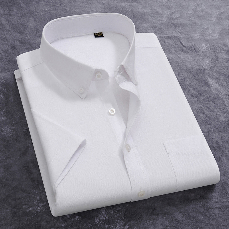Oxford Cotton Casual Shirt Business - 100% Katoen Heren Oxford Shirt Zomer