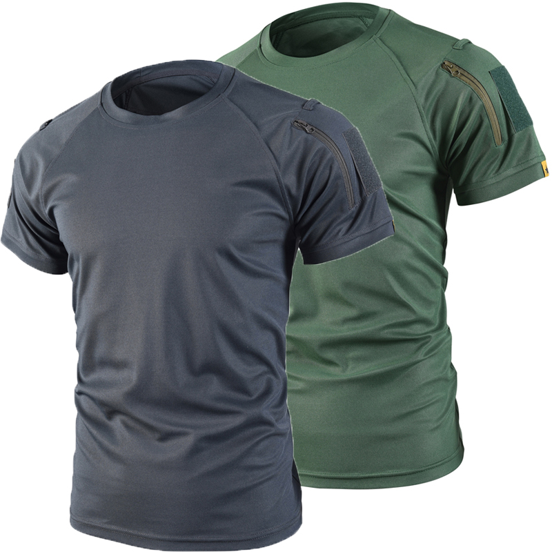 Tactical Military Shirt Cargo - Militaire zomersport-T-shirts voor heren Sneldrogend Tactisch