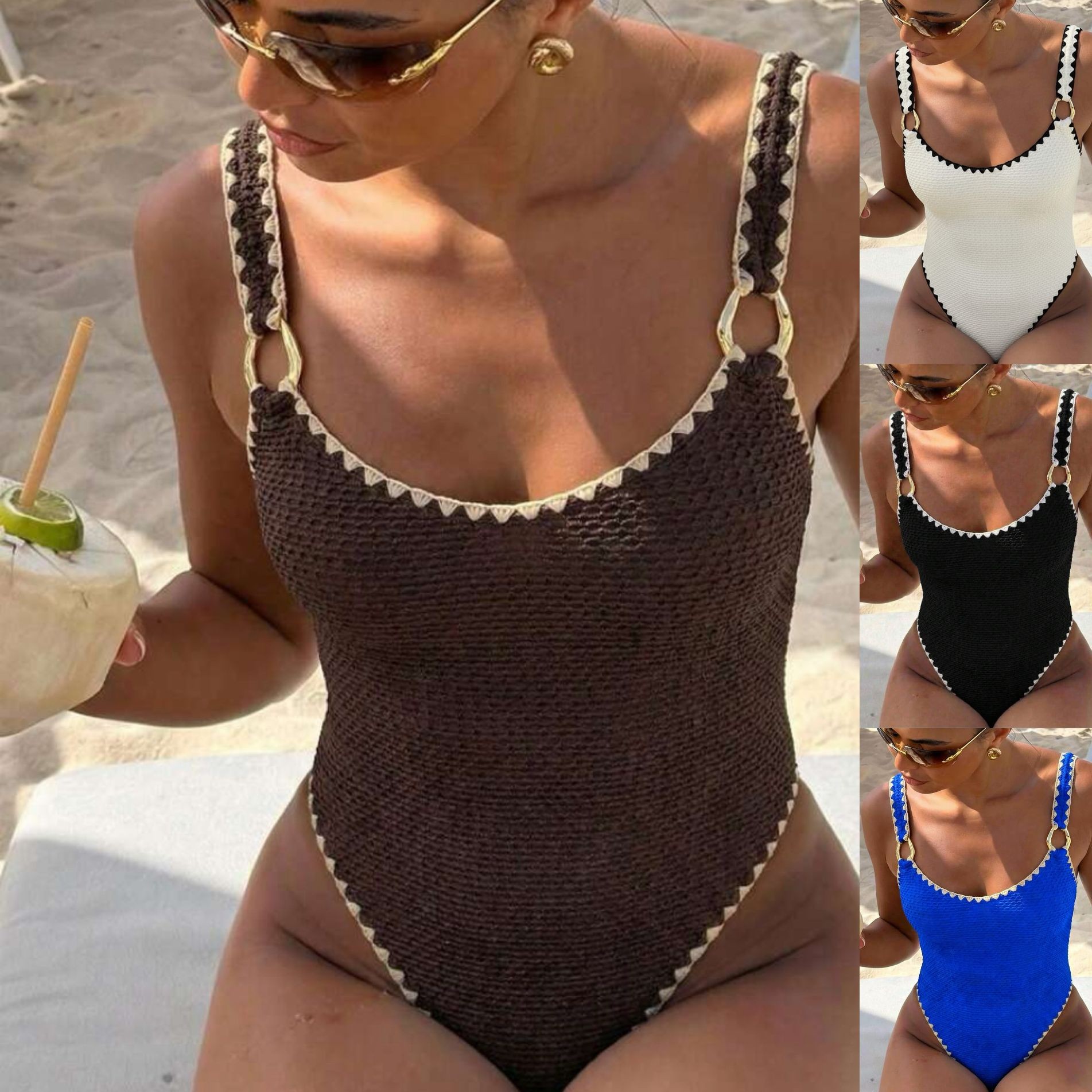 Suits - Dames badmode badpak mouwloos effen kleur