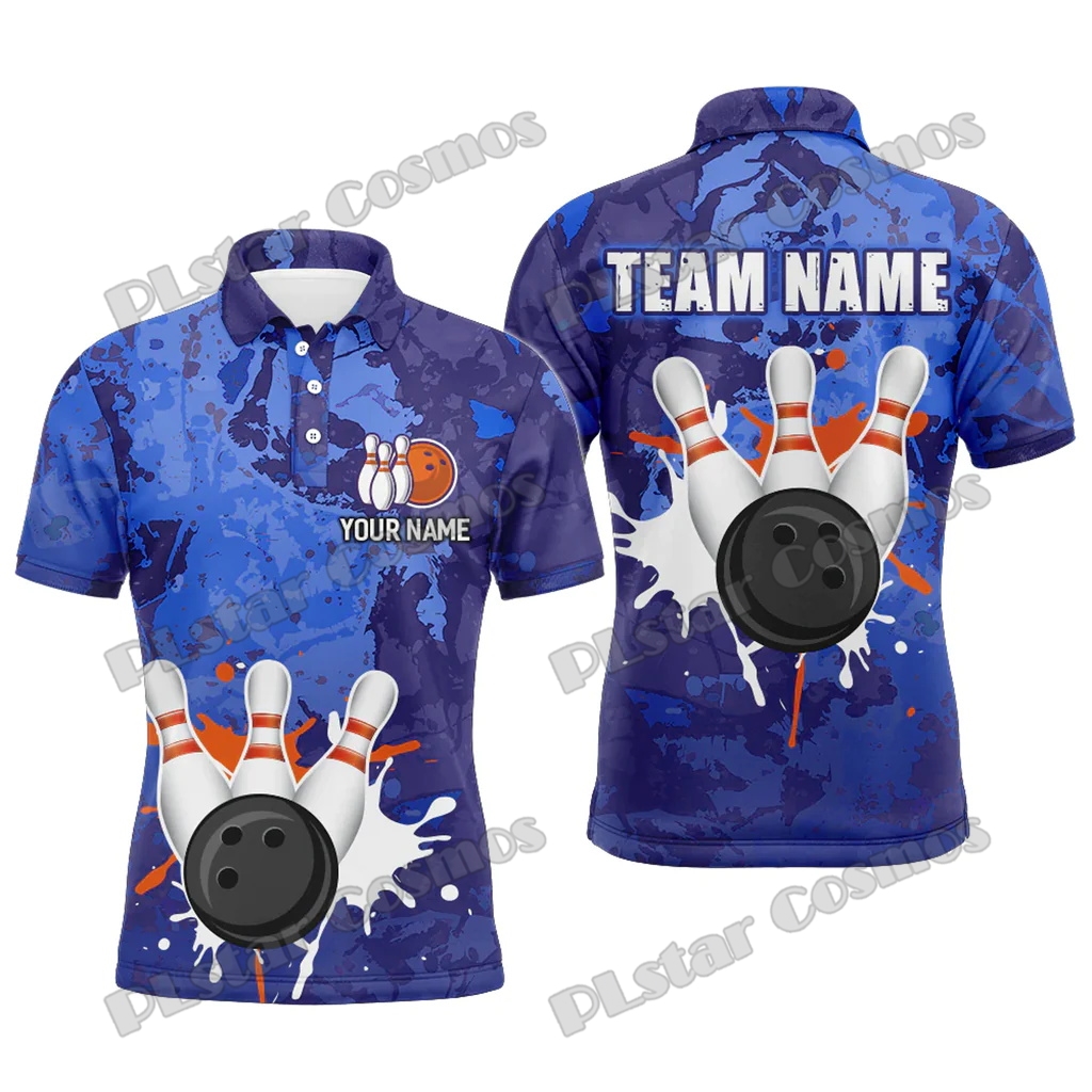 Short Sleeve Bowling Shirt Retro - Retro Bowling Water Milk Multicolor Optie