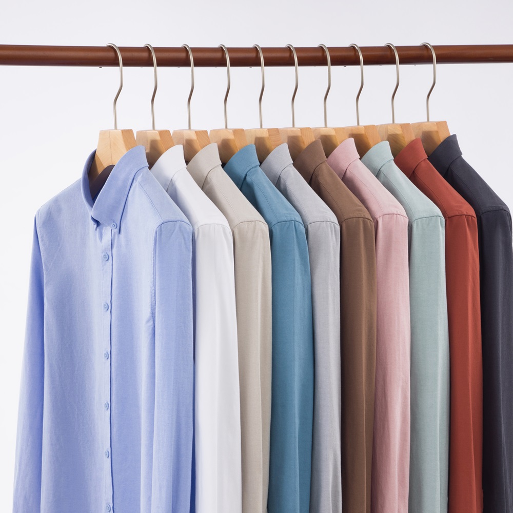 Mandarin Collar Formal Shirt Slim Fit - 2026 Nieuw IN Heren 100% Katoenen