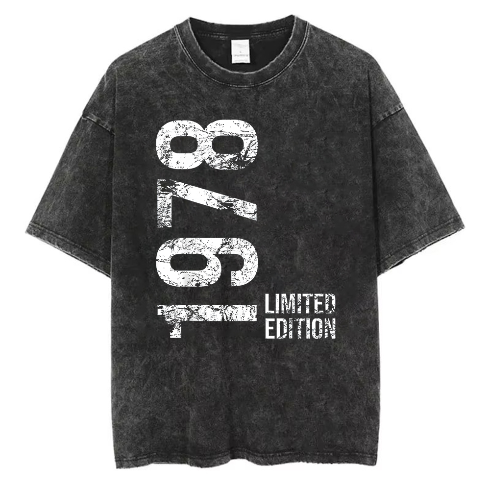Acid Wash Vintage Graphic T Shirt - 1978 Limited Edition T-shirt van gewassen