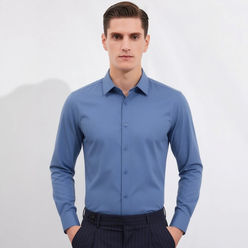 Breathable Bamboo Fiber Shirt Non Iron - Zacht satijnen overhemd voor heren met