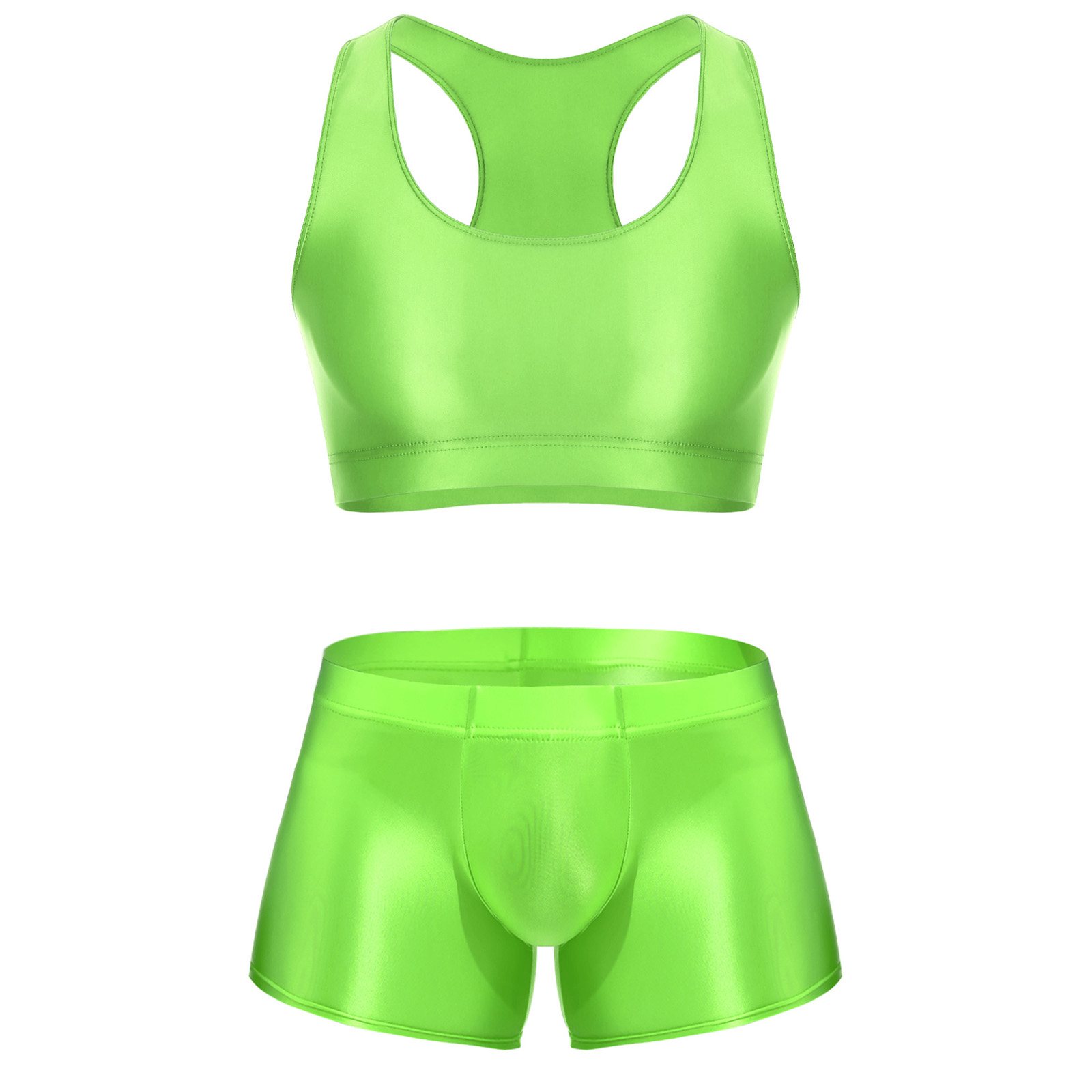 Heren Glanzende Rekbare Fitnes - Underwear recensie en prijs