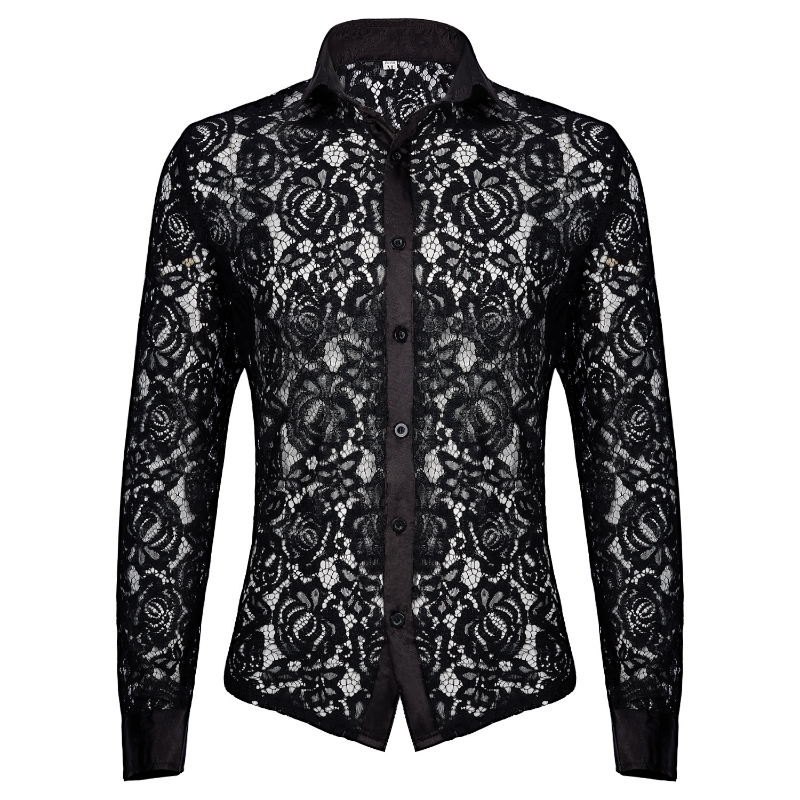Sexy Middeleeuwse Mannen Kante - Medieval Gothic Lace Up Pirate Shirt recensie en prijs