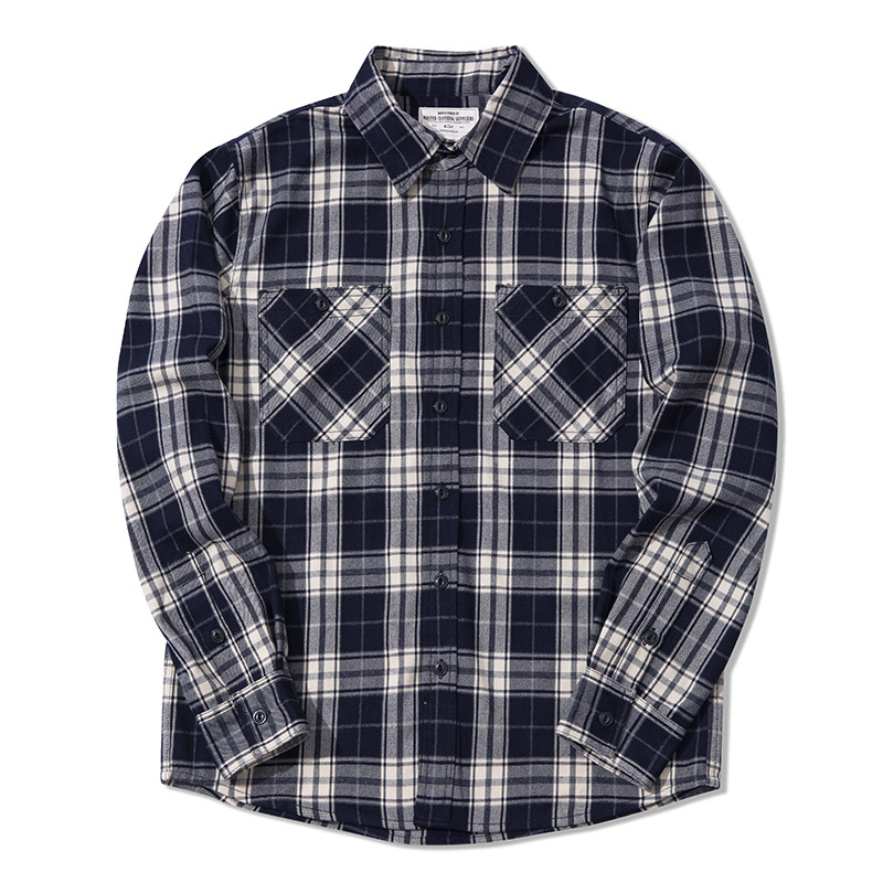 Herfst Winter Mode Klassiek fl - Flannel Plaid Shirt Heavy Weight recensie en prijs