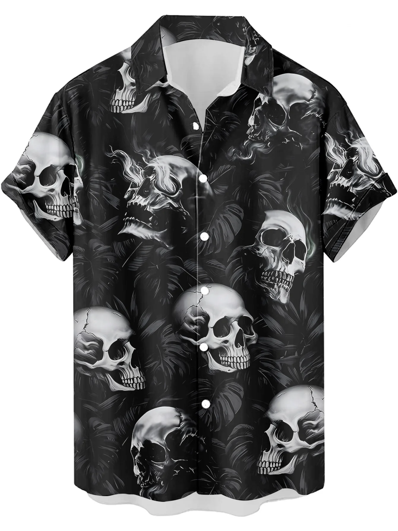 Vintage Horror Skull Crossbone - Vintage Hawaiian Floral Shirt recensie en prijs