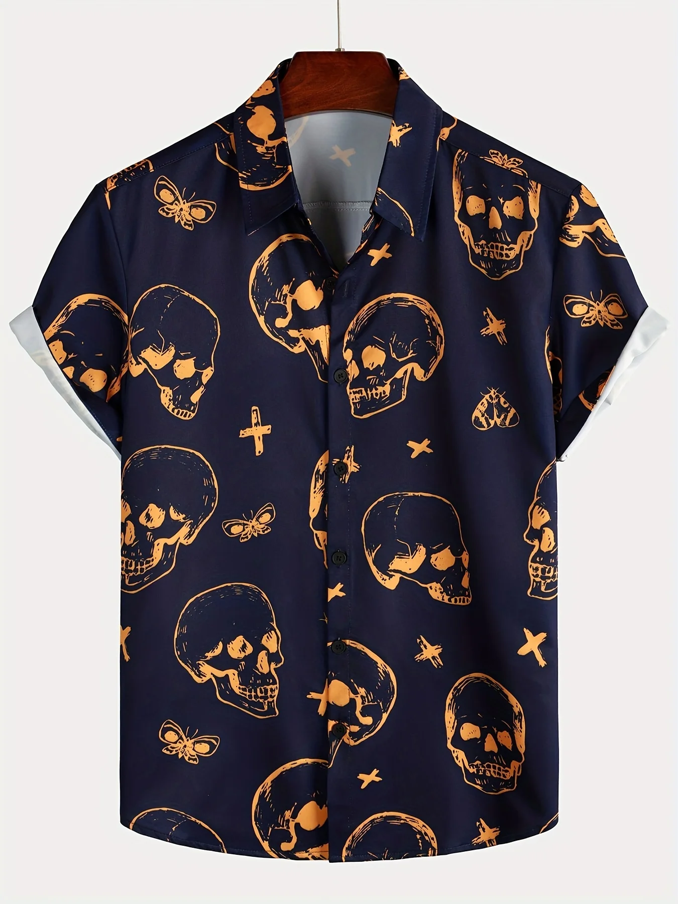Vintage Horror Skull Crossbone - Vintage Hawaiian Floral Shirt recensie en prijs