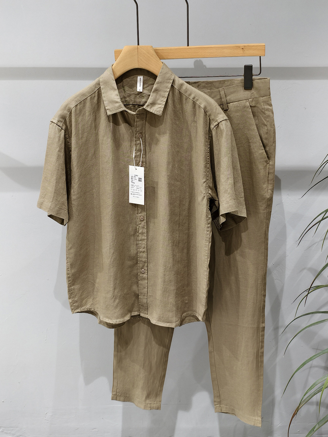 Pure linnen casual set met kor - Mens Linen Shirt Long Sleeve recensie en prijs
