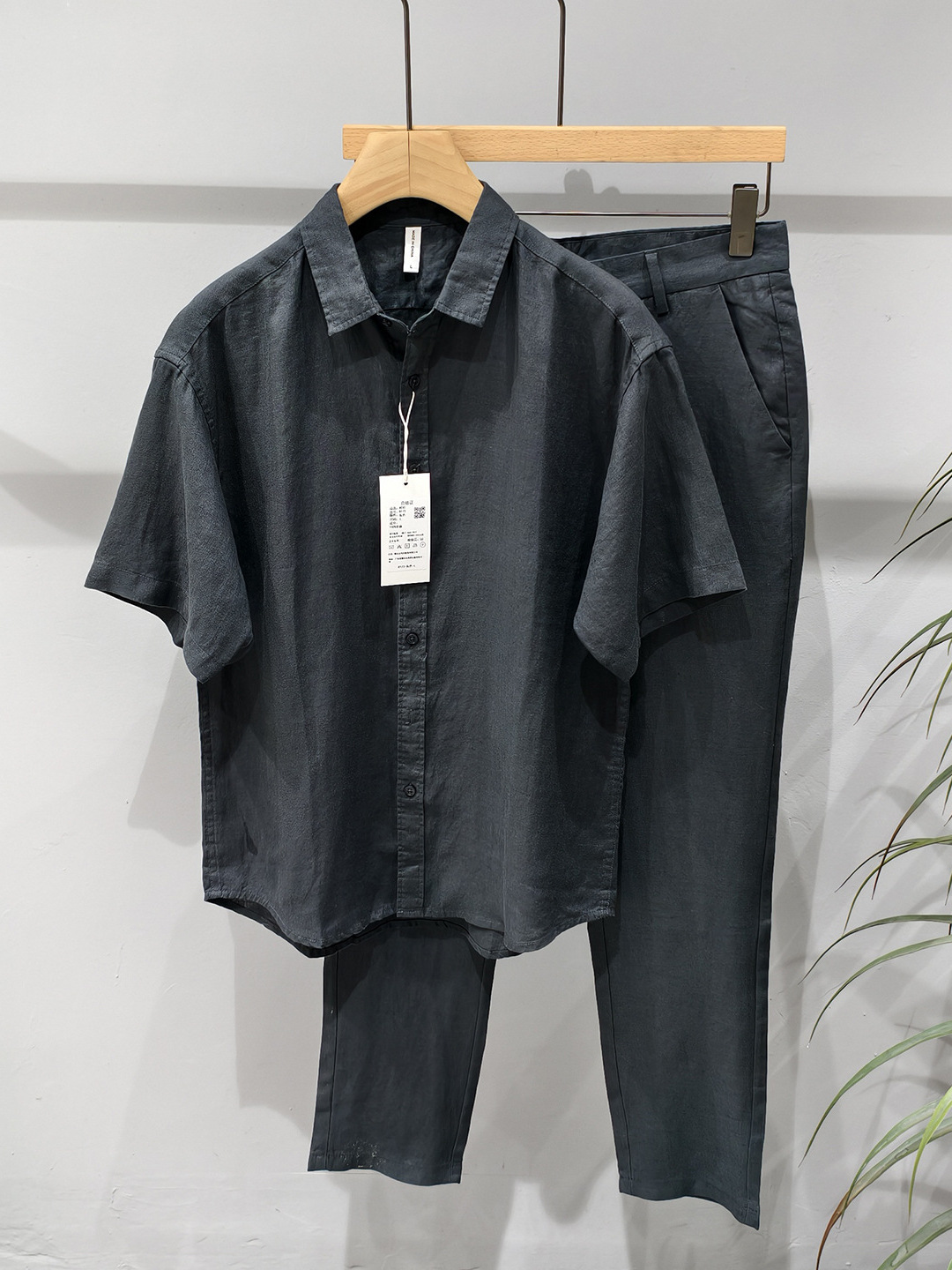 Pure linnen casual set met kor - Mens Linen Shirt Long Sleeve recensie en prijs
