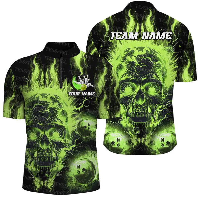 Aangepaste naam Graffiti Flame - Short Sleeve Bowling Shirt Retro recensie en prijs