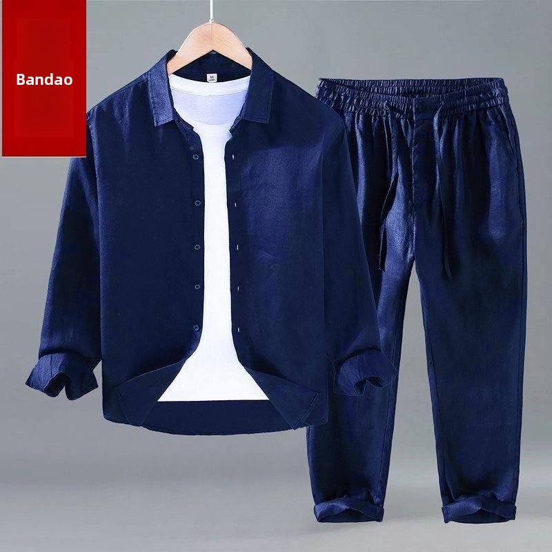 Zomerset van katoen en linnen: - Mens Linen Shirt Long Sleeve recensie en prijs