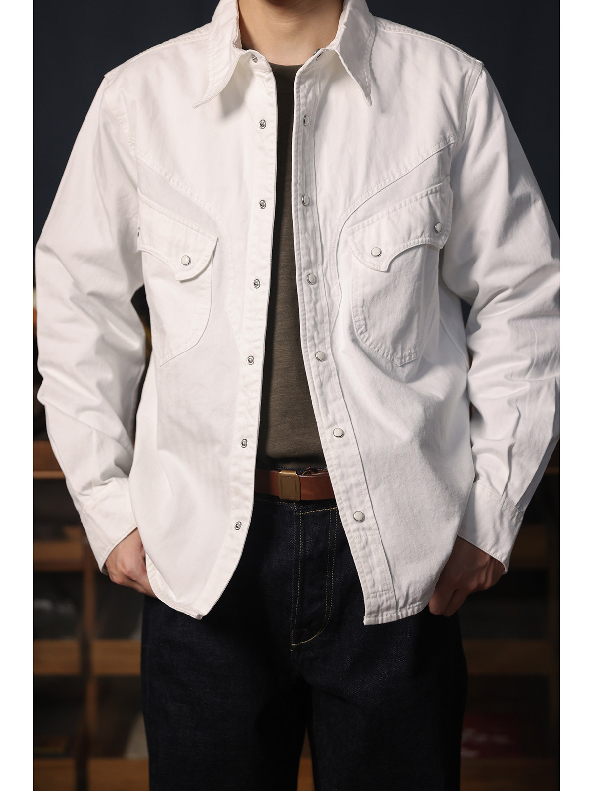 Cowboy Western Snap Shirt, een - Mens Western Denim Pearl Snap Shirt recensie en prijs