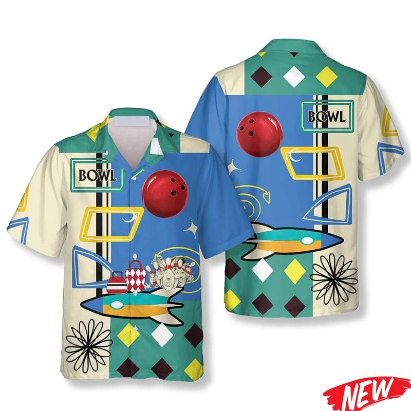 Klassiek Hawaiiaans overhemd m - Short Sleeve Bowling Shirt Retro recensie en prijs