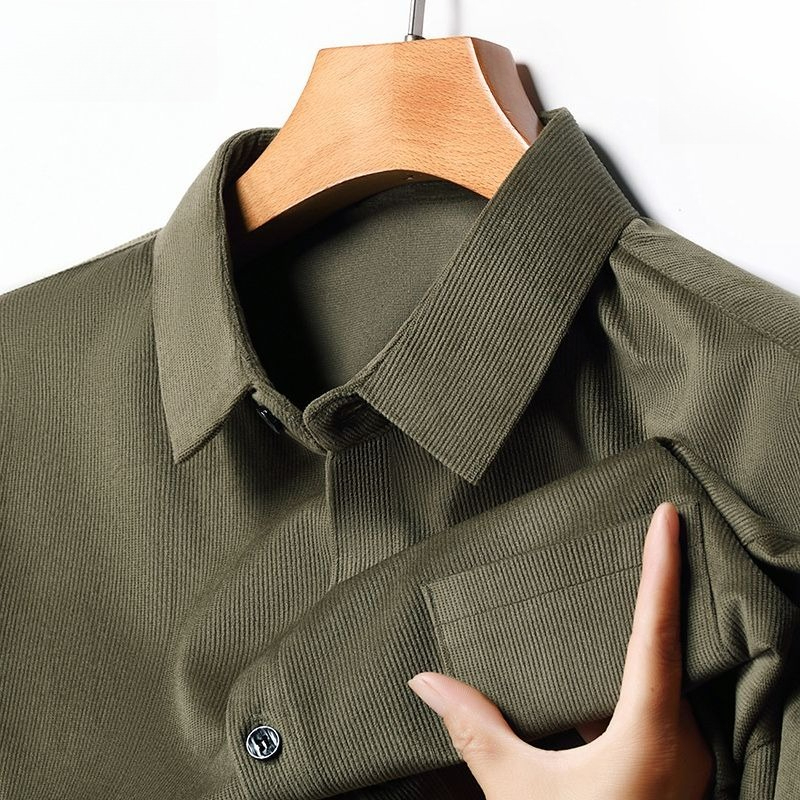 Corduroy herenoverhemd met lan - Corduroy Button Up Shirt Men recensie en prijs