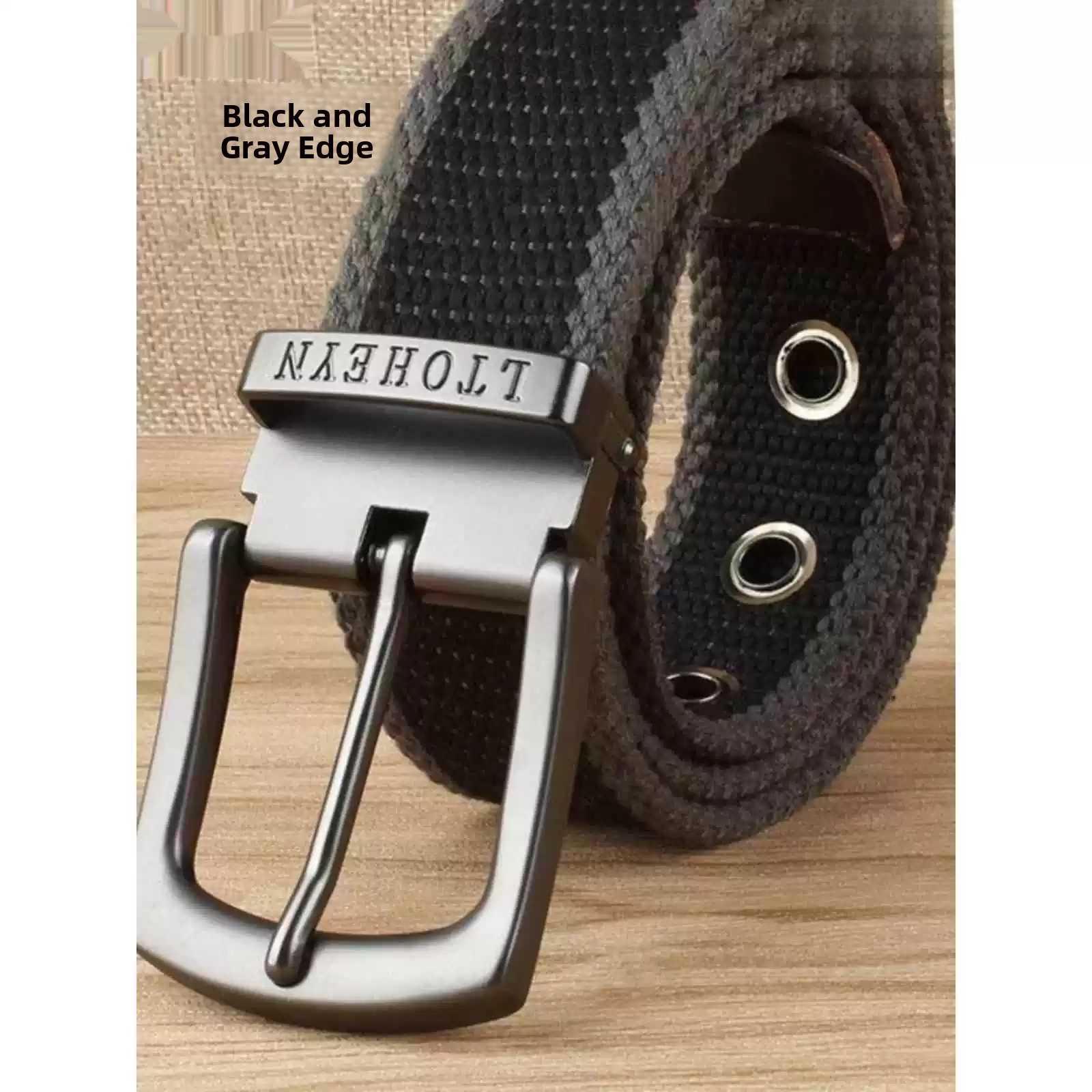 Lange riem voor heren, canvas  - Jeans recensie en prijs