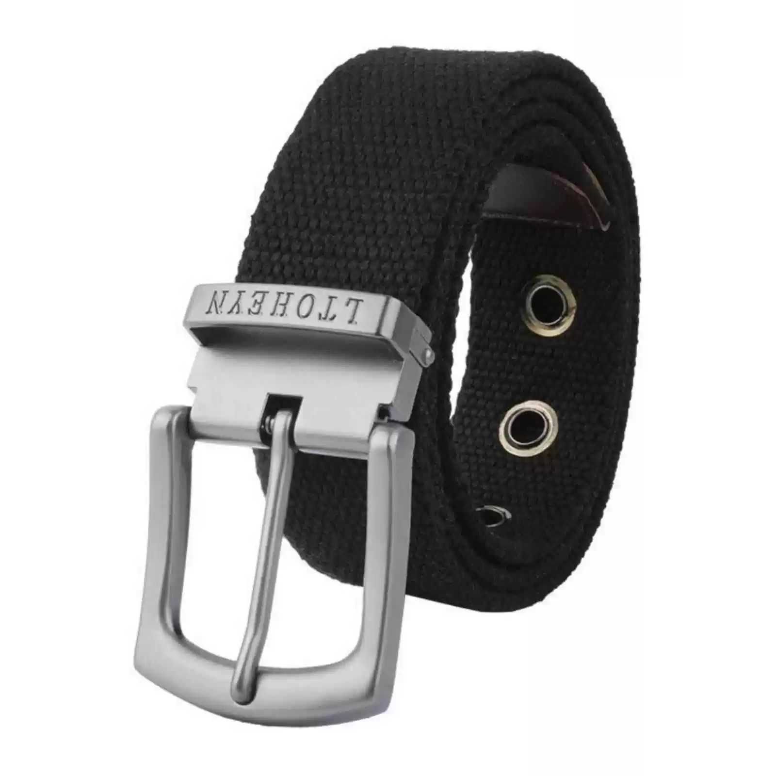 Lange riem voor heren, canvas  - Jeans recensie en prijs