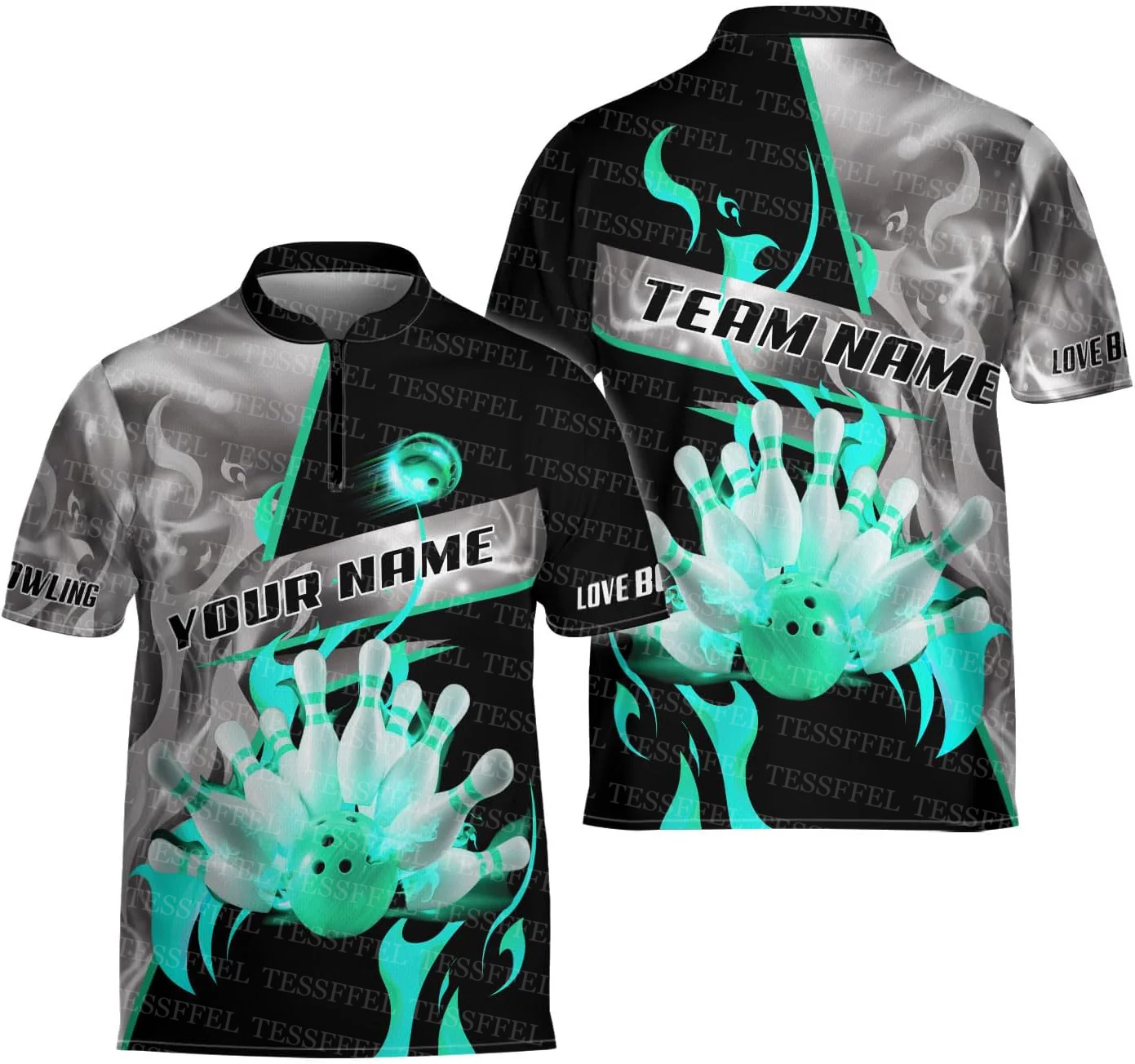 Aangepaste Naam Graffiti Flame - Short Sleeve Bowling Shirt Retro recensie en prijs