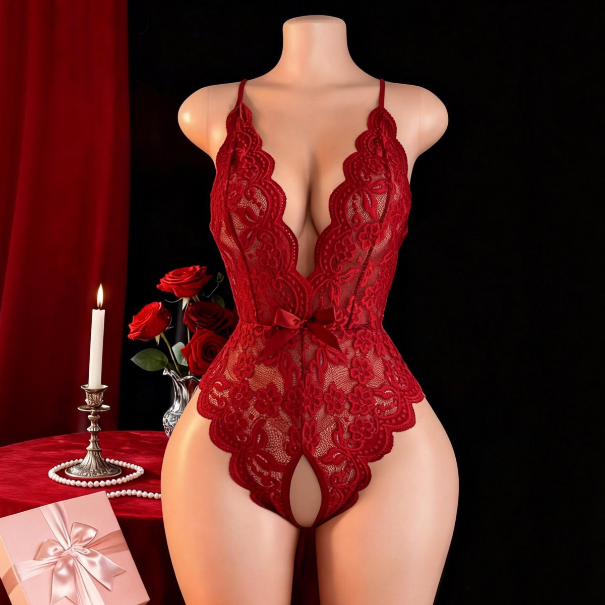 Hot Crotchless sexy lingerie v - Underwear recensie en prijs