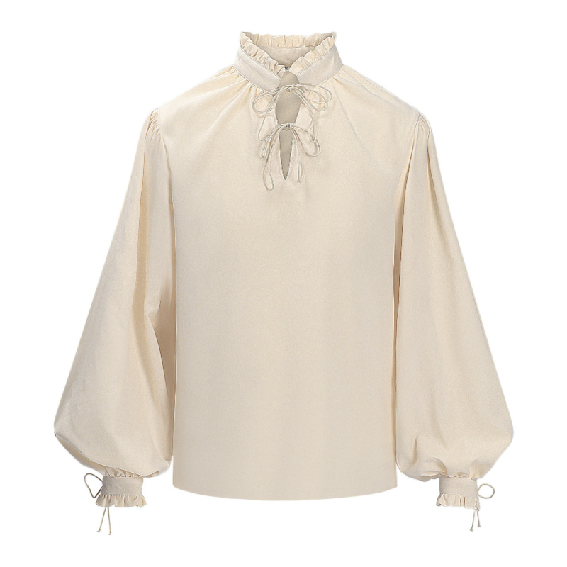 Renaissance Middeleeuws Pirate - Medieval Gothic Lace Up Pirate Shirt recensie en prijs