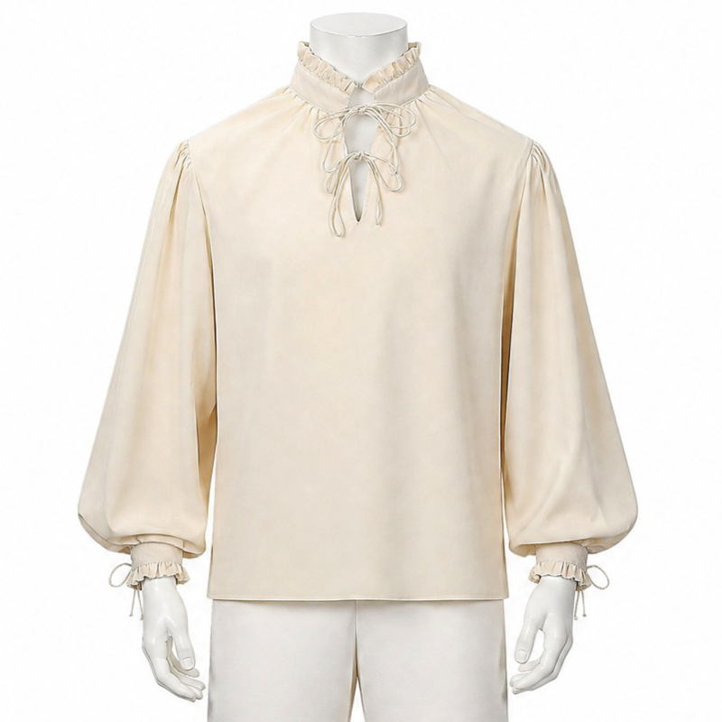 Renaissance Middeleeuws Pirate - Medieval Gothic Lace Up Pirate Shirt recensie en prijs