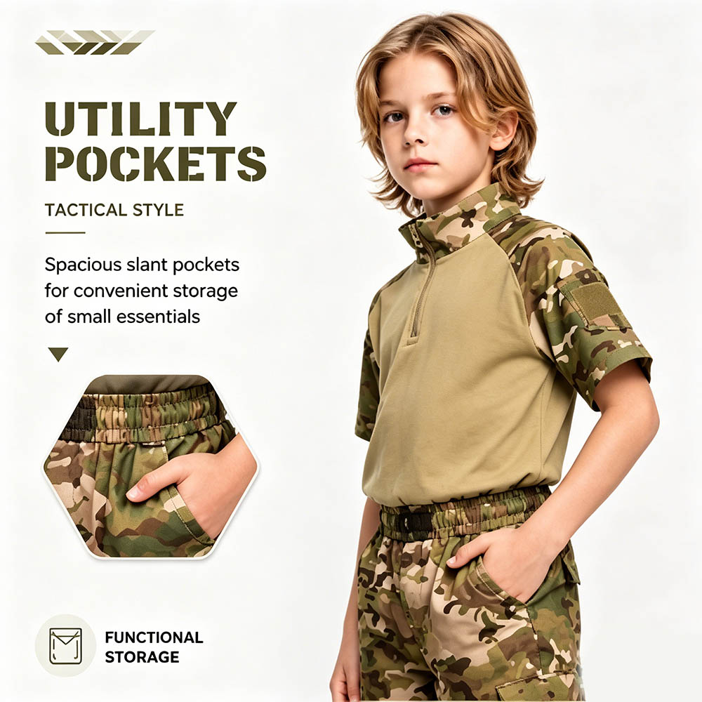 Kinderen camouflage tactisch k - Tactical Military Shirt Cargo recensie en prijs