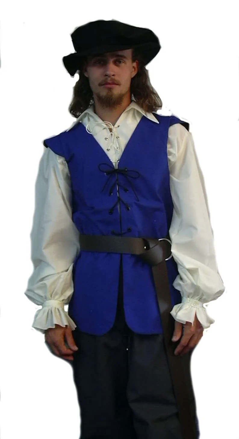 Middeleeuwse shirts gegolfde g - Medieval Gothic Lace Up Pirate Shirt recensie en prijs
