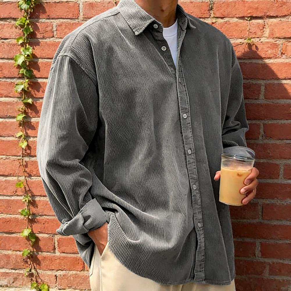 Nieuw corduroy overhemd voor h - Corduroy Button Up Shirt Men recensie en prijs
