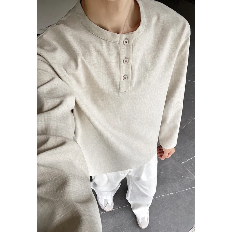 Casual herenhemd van imitatiel - Mens Linen Shirt Long Sleeve recensie en prijs