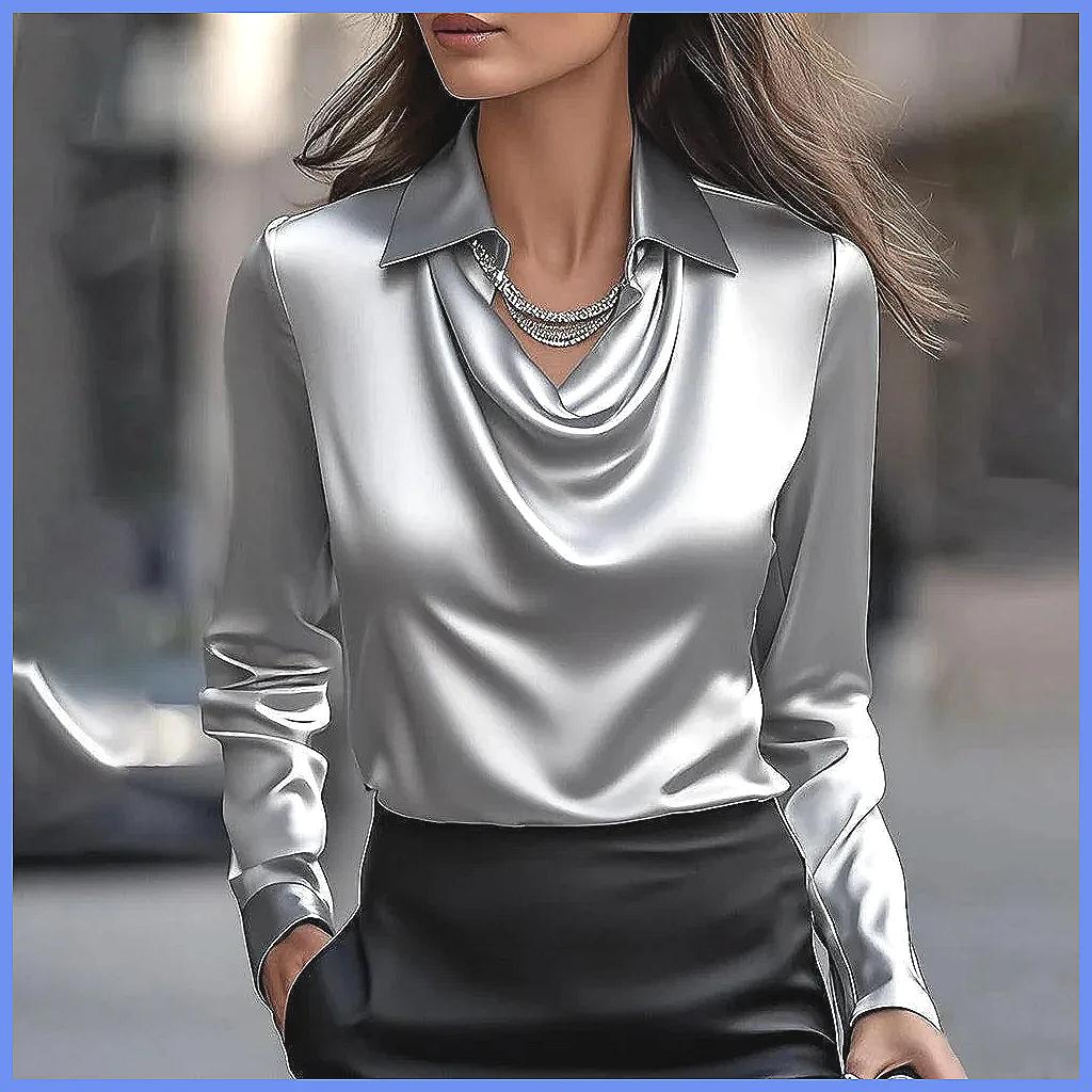 Vintage satijnen blouse dames  - Shirts recensie en prijs