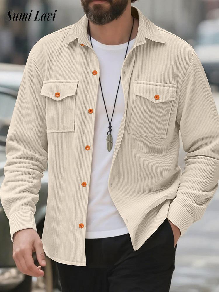 Casual Heren Corduroy Shirt Ja - Corduroy Button Up Shirt Men recensie en prijs