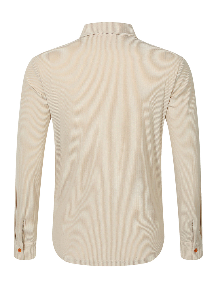 Casual Heren Corduroy Shirt Ja - Corduroy Button Up Shirt Men recensie en prijs