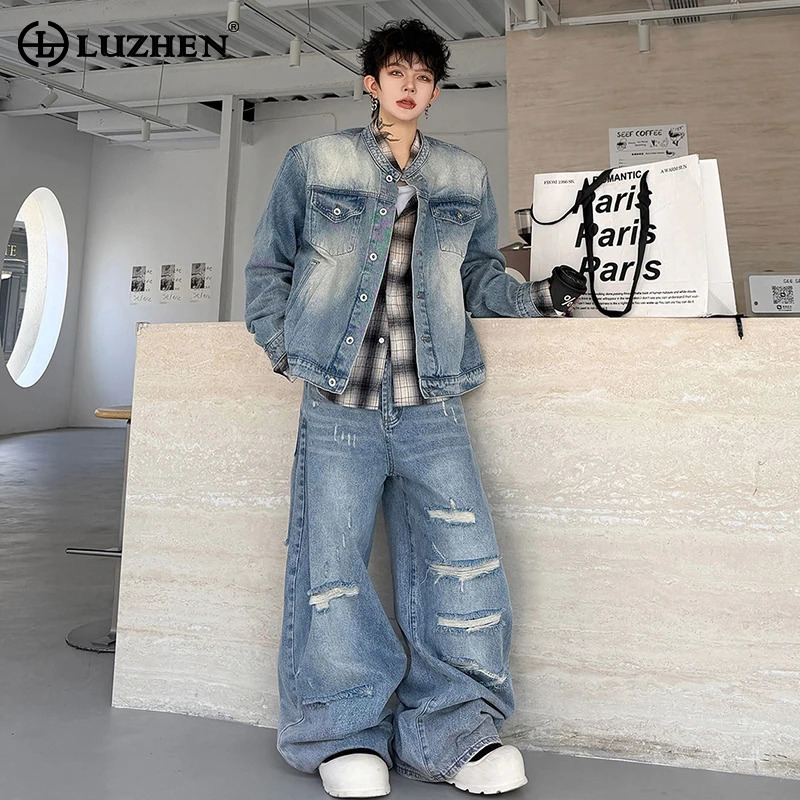 LUZHEN 2026 Herfst Vintage Gew - Jeans recensie en prijs