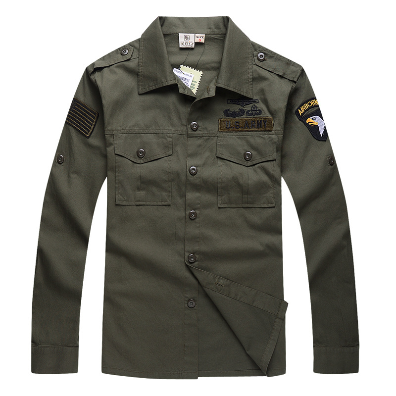 Heren katoenen militair liefhe - Tactical Military Shirt Cargo recensie en prijs