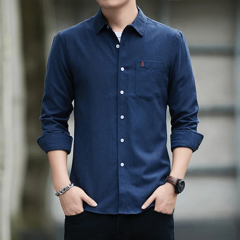 Sportjack met lange mouwen Lin - Mens Linen Shirt Long Sleeve recensie en prijs