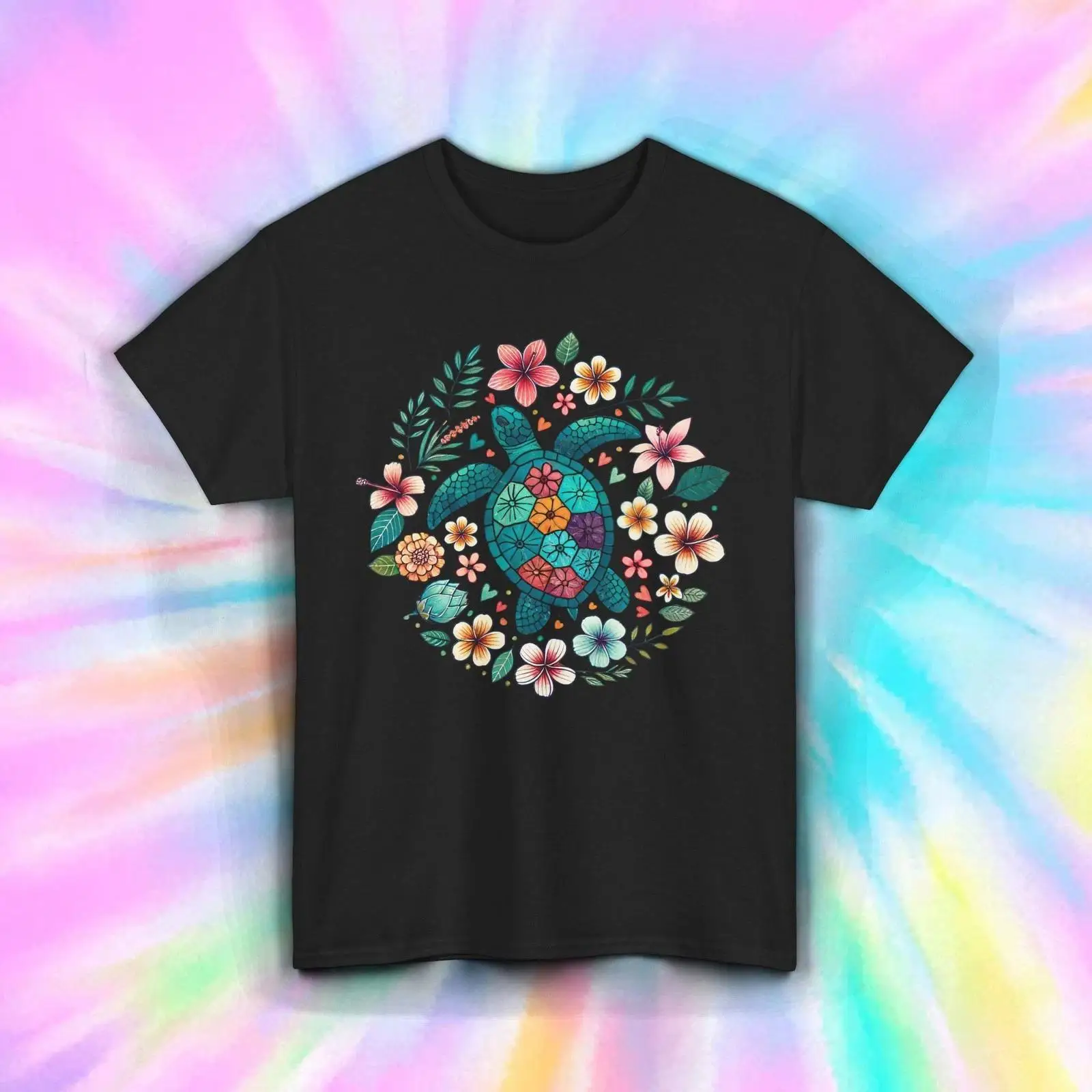 Bloemen Schildpad T-shirt Mand - Vintage Hawaiian Floral Shirt recensie en prijs