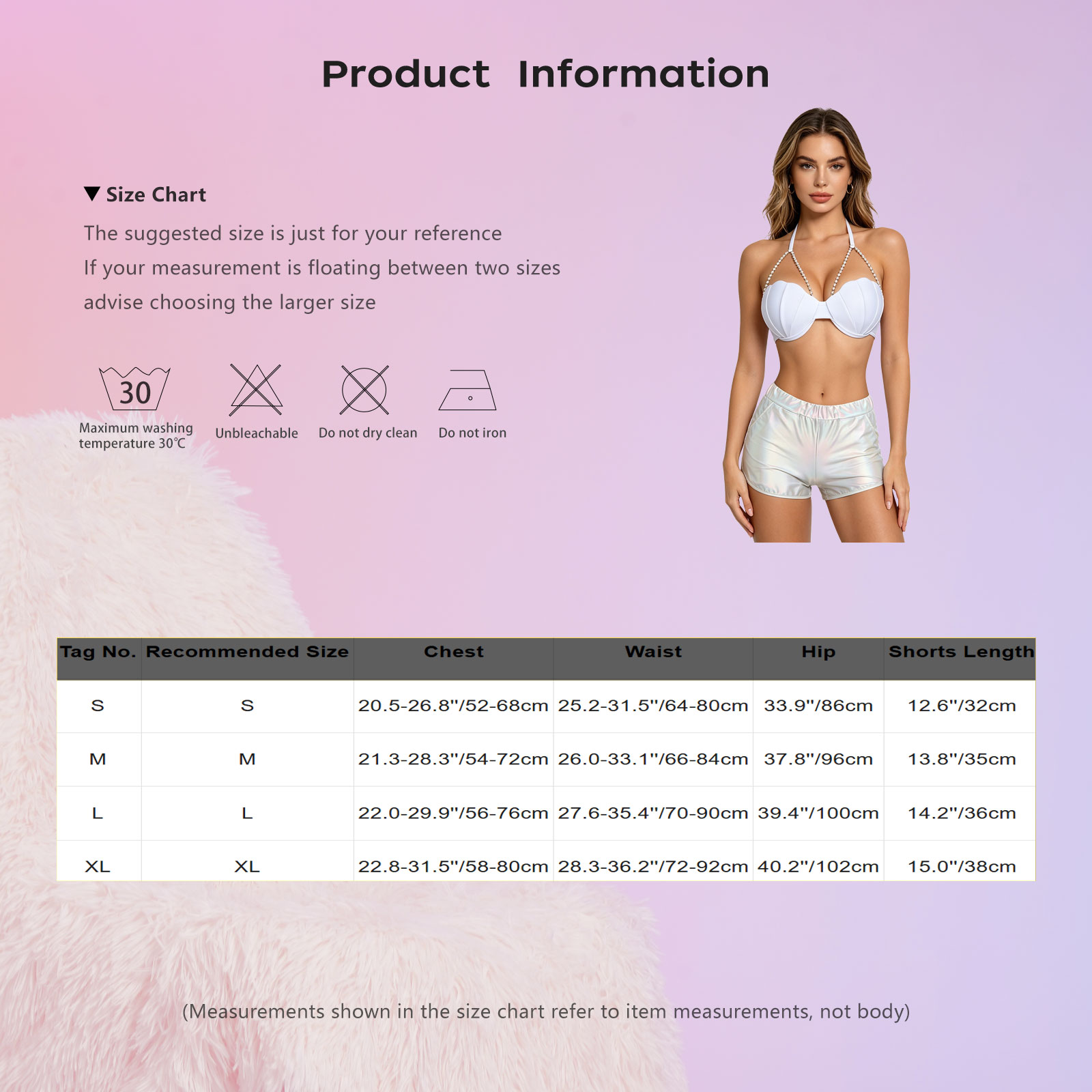 Dames metallic glanzende badmo - Shorts recensie en prijs