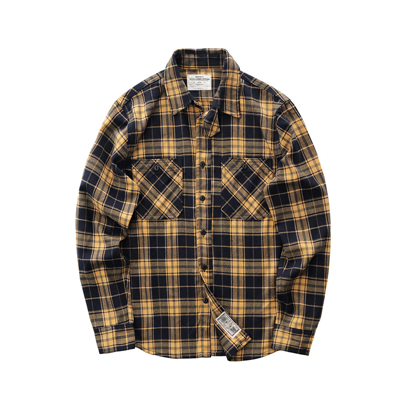 Herfst Nieuwe Japanse Retro 30 - Flannel Plaid Shirt Heavy Weight recensie en prijs