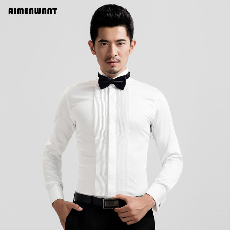 Imenwant 2024 Smoking Overhemd - Mandarin Collar Formal Shirt Slim Fit recensie en prijs