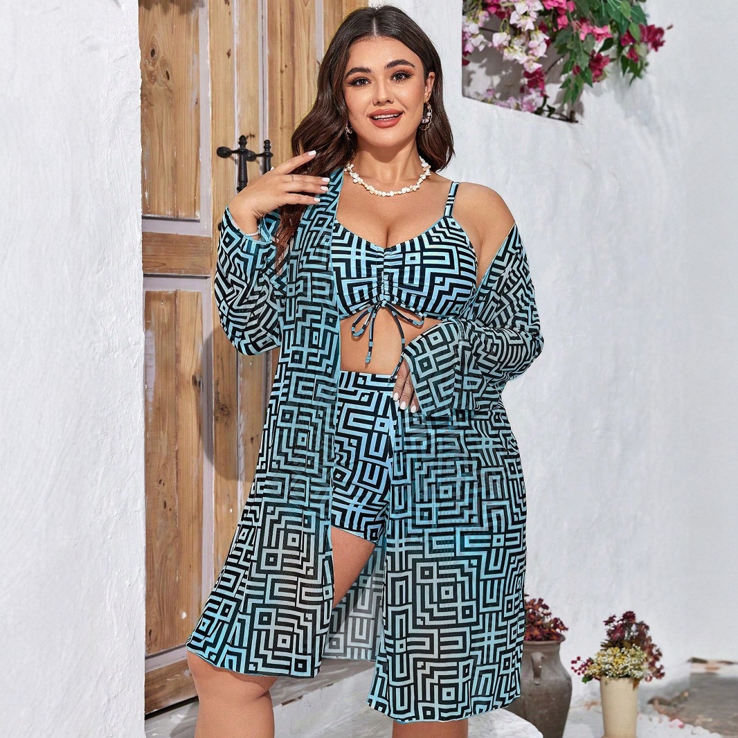 Plus Size 3-delig badpak met g - Shorts recensie en prijs