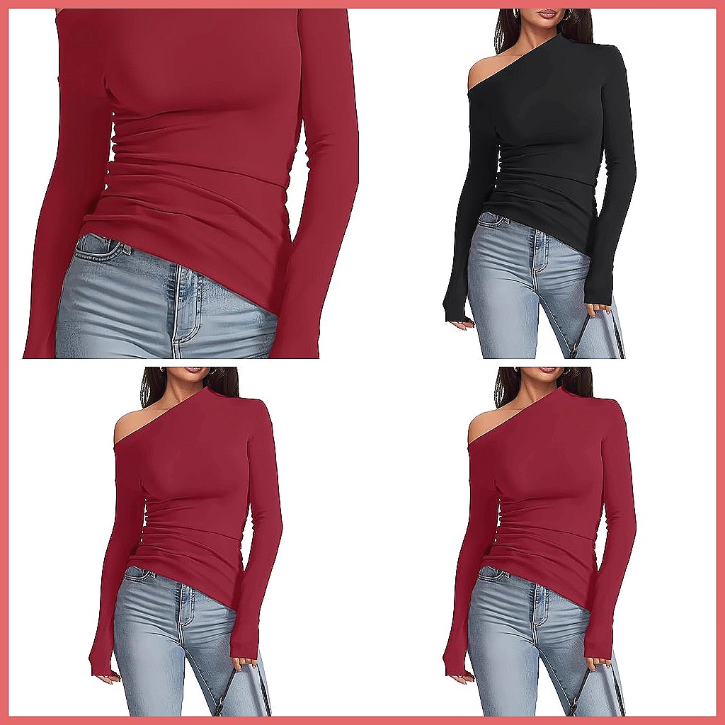 Off-shoulder T-shirt met lange - Shirts recensie en prijs