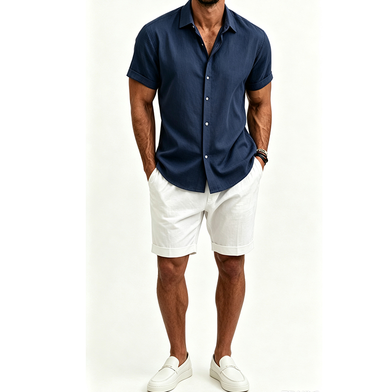Herenshirtset van katoen en li - Mens Linen Shirt Long Sleeve recensie en prijs