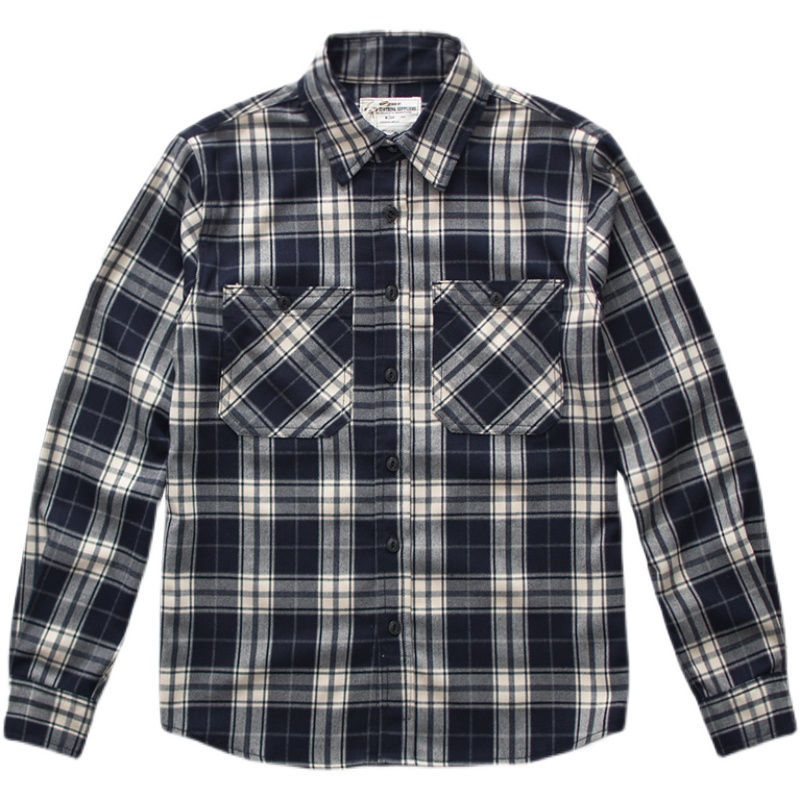 Herfst Nieuwe Amerikaanse Retr - Flannel Plaid Shirt Heavy Weight recensie en prijs