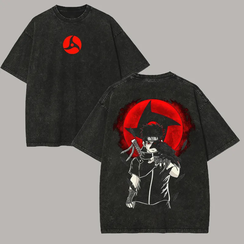 Naruto Shisui Uchiha T-shirt M - Acid Wash Vintage Graphic T Shirt recensie en prijs