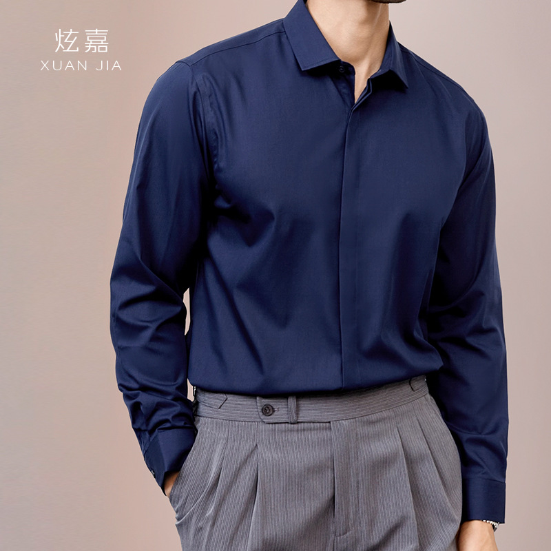 Heren zijden overhemd 2026 len - Mens Satin Silk Dress Shirt recensie en prijs